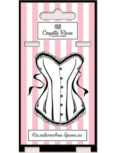 Бретели силиконовые 12 мм с металлическим крючком Coquette Revue 38025, Цвет: бесцветный, Размеры: UN, изображение 2