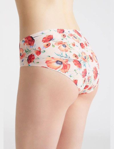 Бесшовные трусы слипы Julimex POPPIES, Цвет: флора, Размеры: S, изображение 2