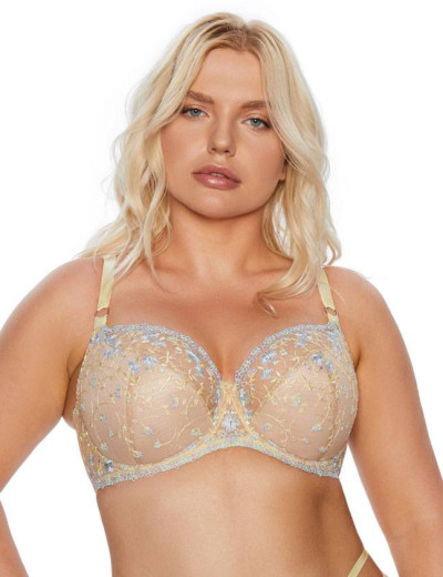 Бюстгальтер полумягкий Kinga FORGET-ME-NOT 822-BC, Цвет: бежевый/желтый, Размеры: 70I, изображение 3