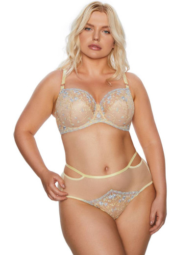 Бюстгальтер полумягкий Kinga FORGET-ME-NOT 822-BC, Цвет: бежевый/желтый, Размеры: 70I, изображение 4