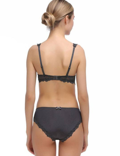 Комплект балконет и слипы Mioocchi VIVIAN 758182 antracite, Цвет: antracite (темно-серый), Размеры: 85D, изображение 2