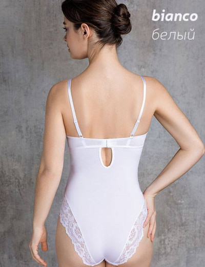 Моделирующее боди с формованной чашкой Mioocchi VIVIAN 7591 nero, Цвет: nero (черный), Размеры: 80D, изображение 3