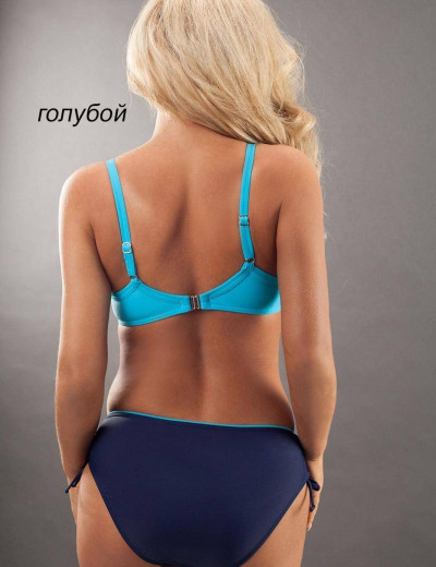 Купальник пуш-ап с высокими плавками Verano LAURA NEW navyblue-rasberry, Цвет: розовый, Размеры: L, изображение 2