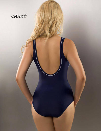 Закрытый купальник Verano MICHAELA BLUE-BLACK, Цвет: черный, Размеры: M, изображение 2