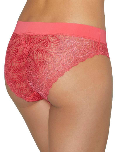Кружевные трусы слипы Ysabel Mora INTIMATES 19215 MIDI коралл, Цвет: коралл, Размеры: XL, изображение 2