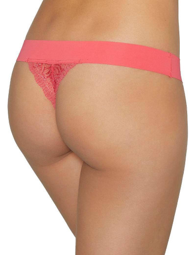 Кружевные трусы стринги Ysabel Mora INTIMATES 19216 коралл, Цвет: коралл, Размеры: M, изображение 2