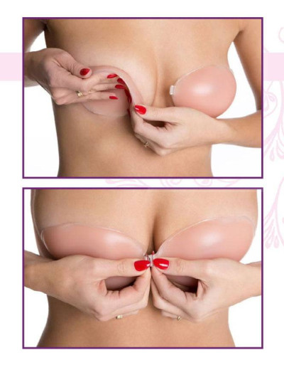 Бюстгальтер-невидимка силиконовый Julimex BS-01, Цвет: телесный, Размеры: A, изображение 4