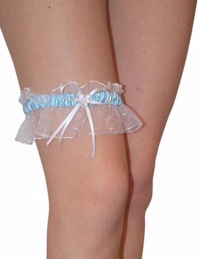 Подвязка на ногу Julimex PW-26 SEWILLA, Цвет: голубой, Размеры: UN, изображение 2