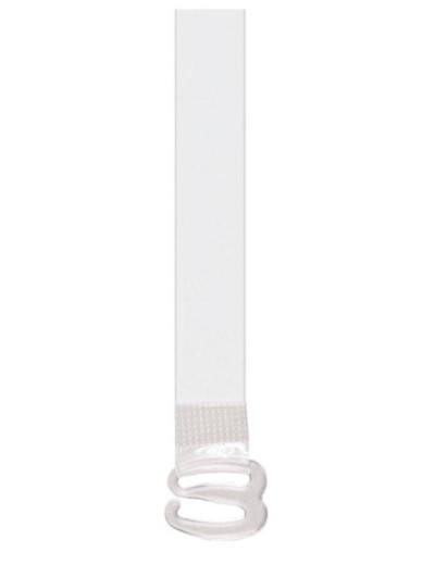 Бретельки силиконовые Julimex RT-05 12мм с пластиковым крючком, Цвет: прозрачный, Размеры: UN