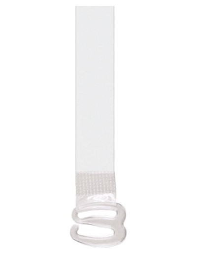 Бретельки силиконовые Julimex RT-08 14мм с пластиковым крючком, Цвет: прозрачный, Размеры: UN