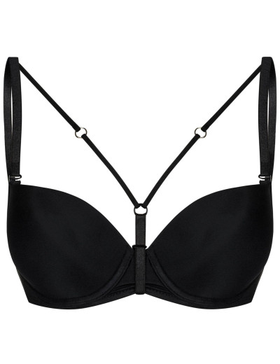 Бретель тканевая декоративная Julimex TWIST Decollete, Цвета: черный/золотой, Размеры: UN, изображение 2 Бретель тканевая декоративная Julimex TWIST Decollete, Цвета: черный/золотой, Размеры: UN, изображение 2