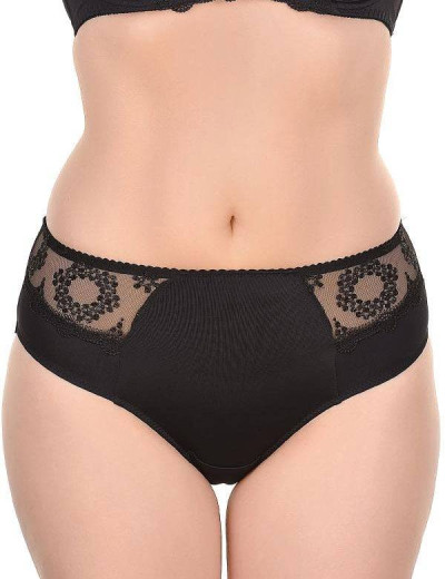 Трусы слипы миди Kris Line FORTUNA briefsmidi черный, Цвет: черный, Размеры: 4XL, изображение 3