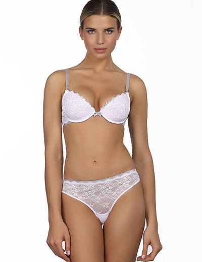 Кружевные трусы бразилиана Amelie POLINA 2008-3 белый, Цвет: белый, Размеры: L, изображение 3