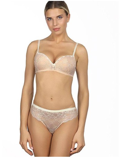 Кружевные трусы слипы Amelie POLINA 2009-2 бежевый, Цвет: бежевый, Размеры: S, изображение 3