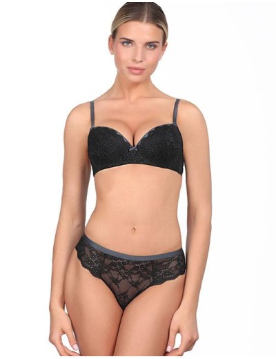 Кружевные трусы слипы Amelie POLINA 2009-2 черный, Цвет: черный, Размеры: M, изображение 3