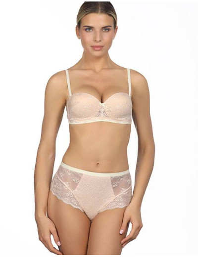 Бюстгальтер анжелика фашия с пуш-ап Amelie POLINA 2011 бежевый, Цвет: бежевый, Размеры: 95C, изображение 3