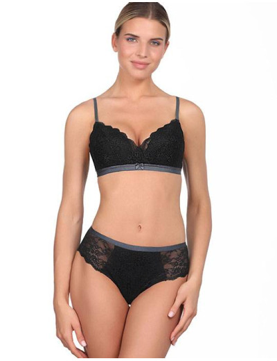 Кружевные трусы бразилиана Amelie POLINA 2011-3 черный, Цвет: черный, Размеры: XL, изображение 3