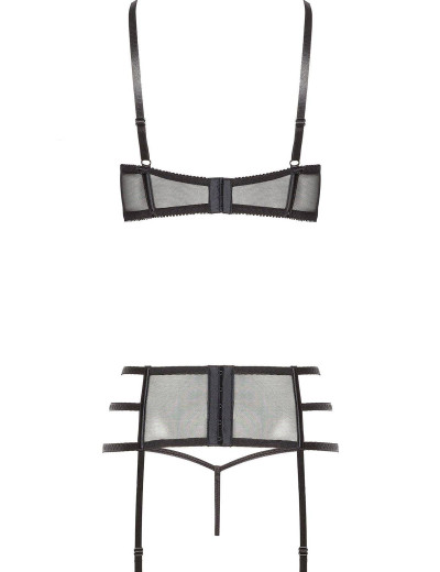 Кокетливый комплект из 3 частей Beauty Night ILEEN SET, Цвет: черный, Размеры: L/XL, изображение 4