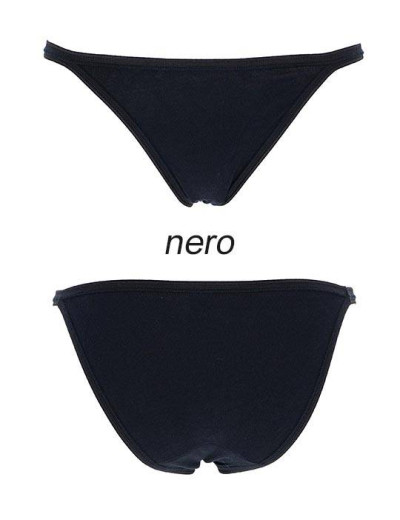 Набор хлопковых трусов танга Cotonella 3161 L_ALTRA nero (3 шт), Цвет: nero (черный), Размеры: L, изображение 3