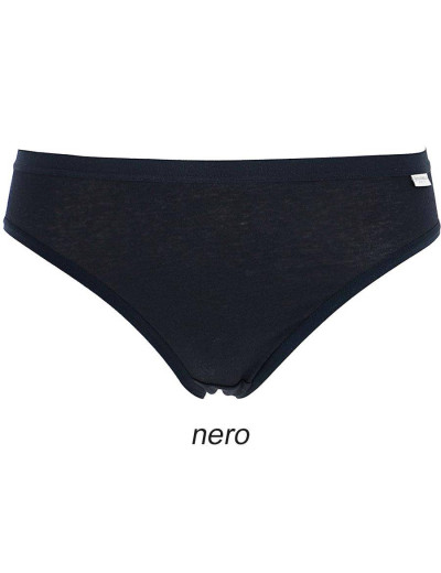 Хлопковые трусы слип-миди Cotonella AD870 PURITY, Цвета: nero (черный), Размеры: 2XL, изображение 3