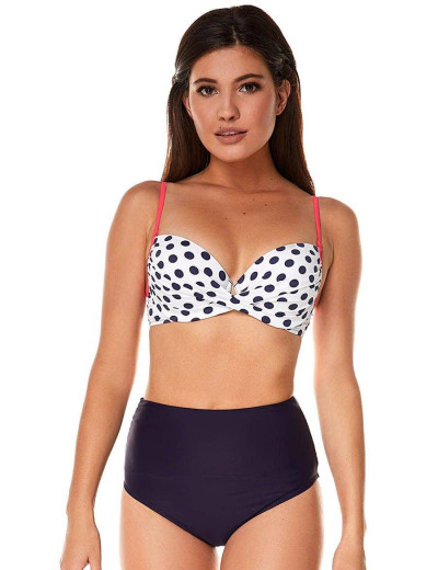 Купальник пуш-ап с трансформирующимися плавками Ewlon A.8017_607, Цвет: темно-синий, Размеры: M, изображение 2