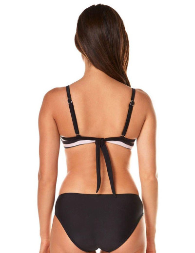 Купальник с полосатым бюстом Ewlon A.8027_965, Цвет: черный, Размеры: S, изображение 2