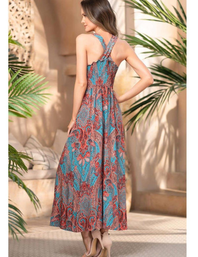 Длинное платье из вискозы Mia-Amore ATHENA 1644 терракотовый, Цвет: терракотовый, Размеры: XS, изображение 2 Длинное платье из вискозы Mia-Amore ATHENA 1644 терракотовый, Цвет: терракотовый, Размеры: XS, изображение 2