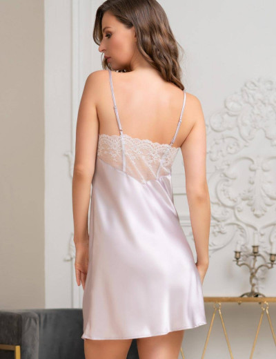 Сорочка шелковая Mia-Amore SELINE 3714, Цвет: сиреневый, Размеры: 2XL, изображение 2