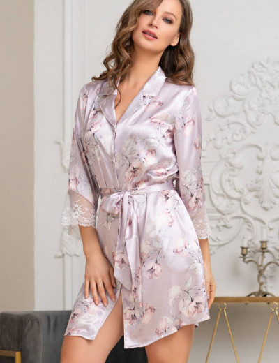 Шелковая рубашка с поясом Mia-Amore SELINE 3717, Цвет: сиреневый, Размеры: M, изображение 3 Шелковая рубашка с поясом Mia-Amore SELINE 3717, Цвет: сиреневый, Размеры: M, изображение 3