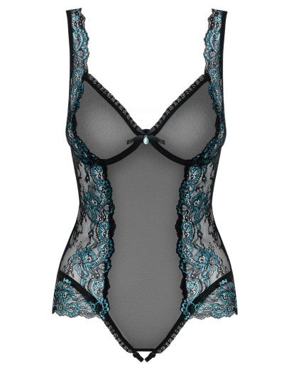 Соблазнительное боди Obsessive AMANTA TEDDY, Цвет: черный, Размеры: S/M, изображение 3