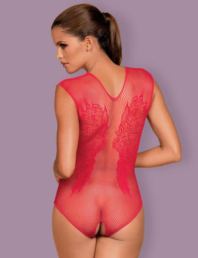 Эротическое боди Obsessive B112 BODY красный, Цвет: красный, Размеры: S/M/L, изображение 2