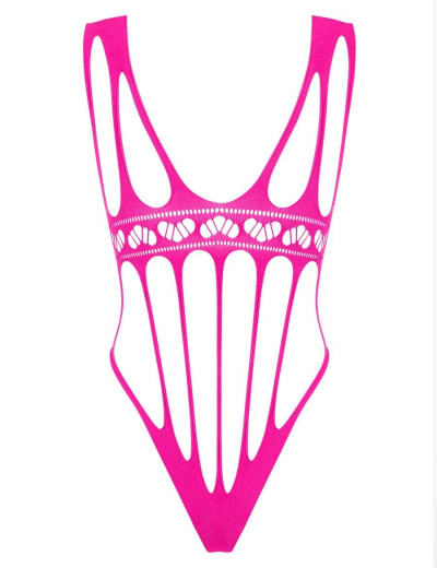 Соблазнительное боди Obsessive B121 TEDDY, Цвет: розовый, Размеры: S/M/L, изображение 4