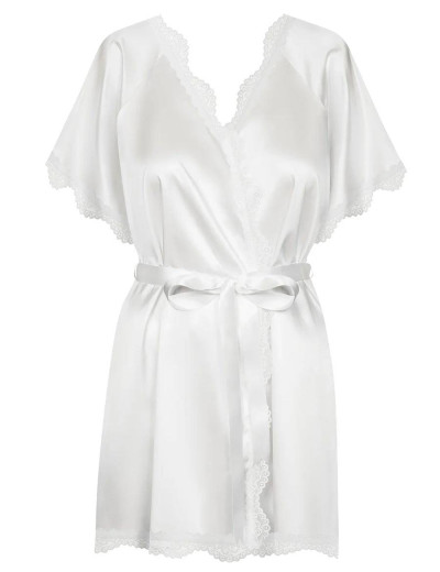 Очаровательный пеньюар Obsessive PRIMA NEVE, Цвет: белый, Размеры: L/XL, изображение 3