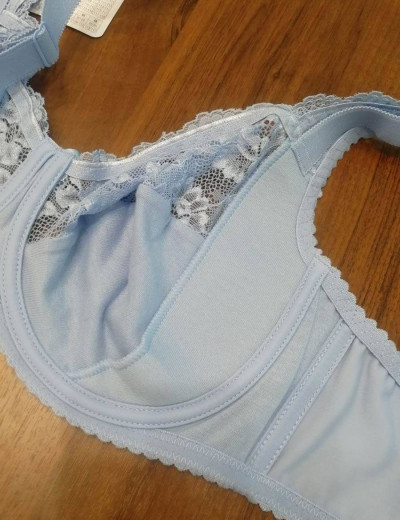 Бюстгальтер мягкий с подкроем Elli 1012 голубой, Цвет: голубой, Размеры: 85D, изображение 5