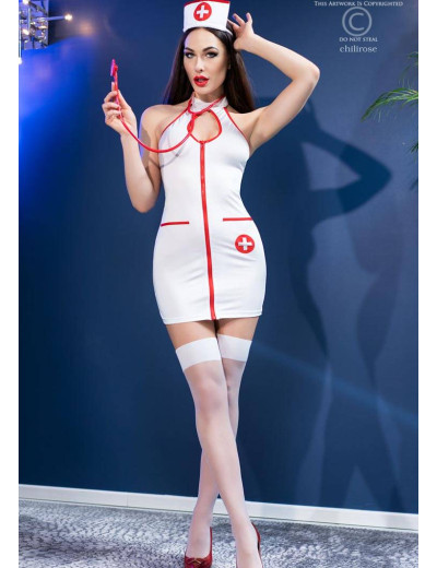Комплект для ролевых игр Chilirose 4430 NURSE SET 5 предметов, Цвет: белый, Размеры: S/M, изображение 3