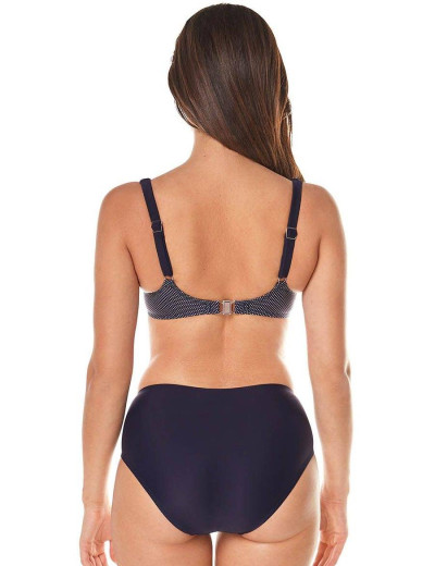 Темно-синий купальник с высокими плавками Ewlon D.8221_607, Цвет: темно-синий, Размеры: 85G, изображение 2