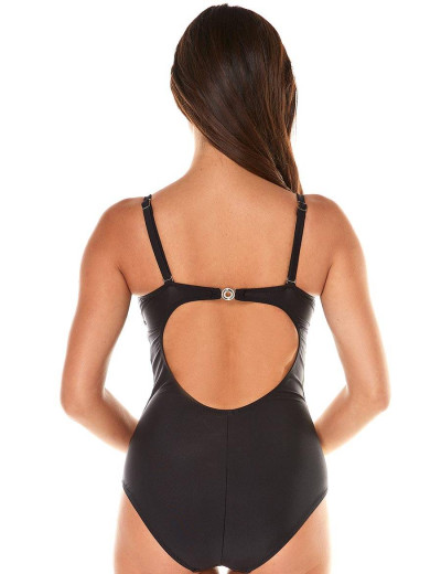 Слитный купальник с цветочным принтом Ewlon K.8011_965, Цвет: черный, Размеры: M, изображение 2 Слитный купальник с цветочным принтом Ewlon K.8011_965, Цвет: черный, Размеры: M, изображение 2