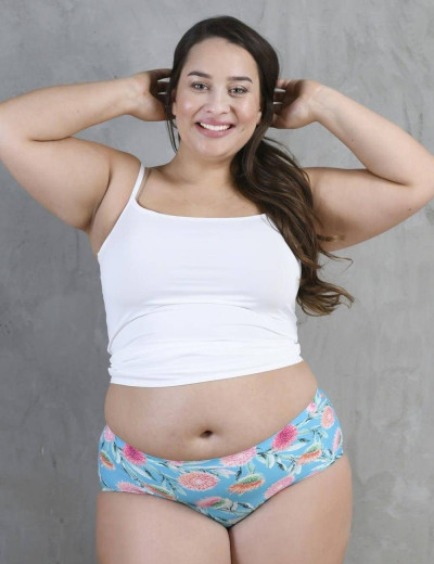 Бесшовные трусы слипы Julimex SPIKES MAXI, Цвет: голубой, Размеры: S, изображение 3