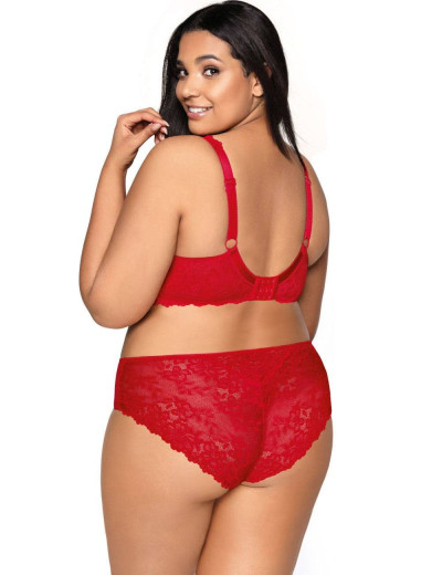 Трусы слипы миди MAT CARMELA F-053-51-1 красный, Цвет: красный, Размеры: 3XL, изображение 4