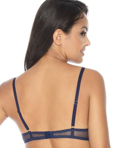 Бюстгальтер балконет пуш-ап MAT CATY M-3016-11, Цвет: темно-синий, Размеры: 65C, изображение 3