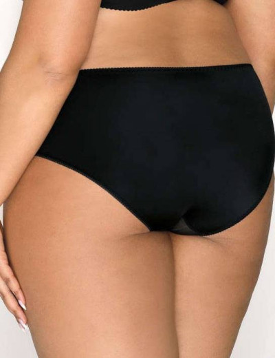 Трусы слипы миди MAT MELANIE F-3136-51, Цвет: черный с бежевым, Размеры: L, изображение 2