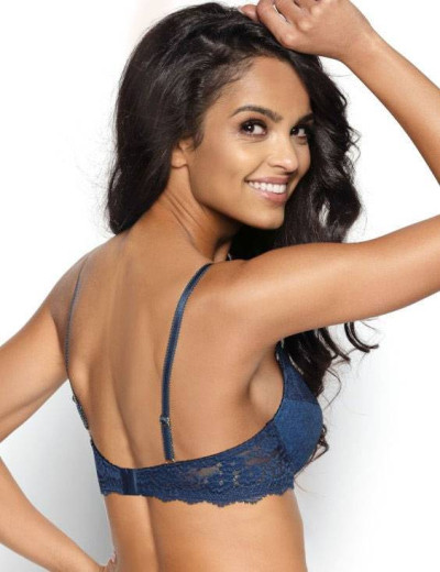 Бюстгальтер балконет пуш-ап MAT JUSTINA M-2938-11 темно-синий, Цвет: темно-синий, Размеры: 70D, изображение 2