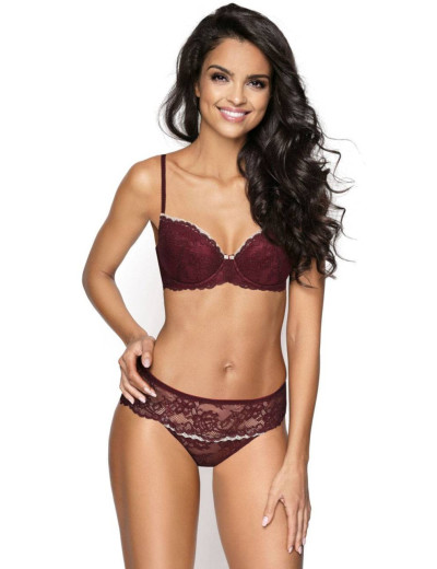 Бюстгальтер балконет пуш-ап MAT LIVIA M-3123-11 бордо, Цвет: бордо, Размеры: 70B, изображение 2