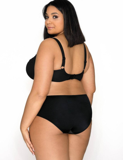 Трусы слипы миди MAT MELANIE F-3136-51, Цвет: черный с бежевым, Размеры: L, изображение 4