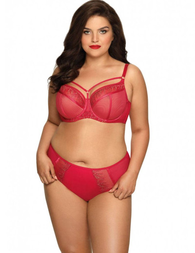 Бюстгальтер мягкий со стрэпами Novika MARGOT N03 M, Цвет: красный, Размеры: 65J, изображение 3