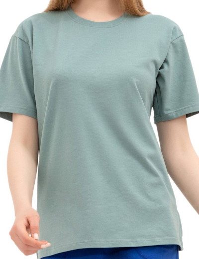 Футболка оверсайз женская Primaverina CRUISE PN-LDS09 шалфей, Цвет: шалфей, Размеры: M, изображение 3 Футболка оверсайз женская Primaverina CRUISE PN-LDS09 шалфей, Цвет: шалфей, Размеры: M, изображение 3