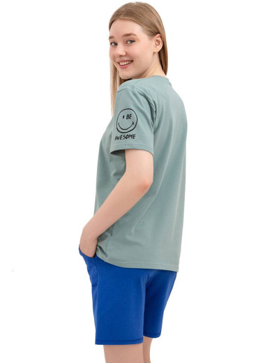 Футболка оверсайз женская Primaverina CRUISE PN-LDS09 шалфей, Цвет: шалфей, Размеры: M, изображение 2 Футболка оверсайз женская Primaverina CRUISE PN-LDS09 шалфей, Цвет: шалфей, Размеры: M, изображение 2