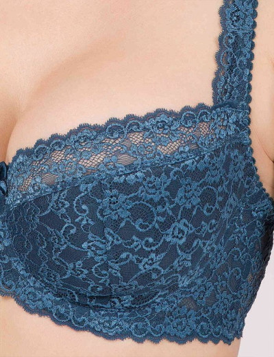 Бюстгальтер балконет Simona M 608 топаз, Цвет: топаз, Размеры: 95D, изображение 4