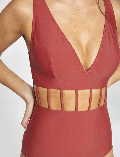 Слитный купальник танк Ysabel Mora 81458, Цвет: терракот, Размеры: 80B, изображение 5