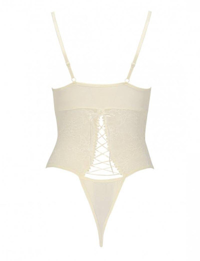 Сексуальное боди Avanua BIANCA BODY, Цвет: экрю, Размеры: S/M, изображение 4